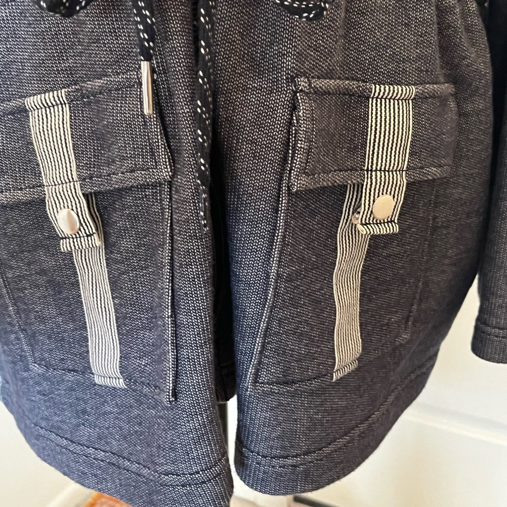 Ruby Rd Zip-Up Navy White Jacket 2X - Picture 2 of 7